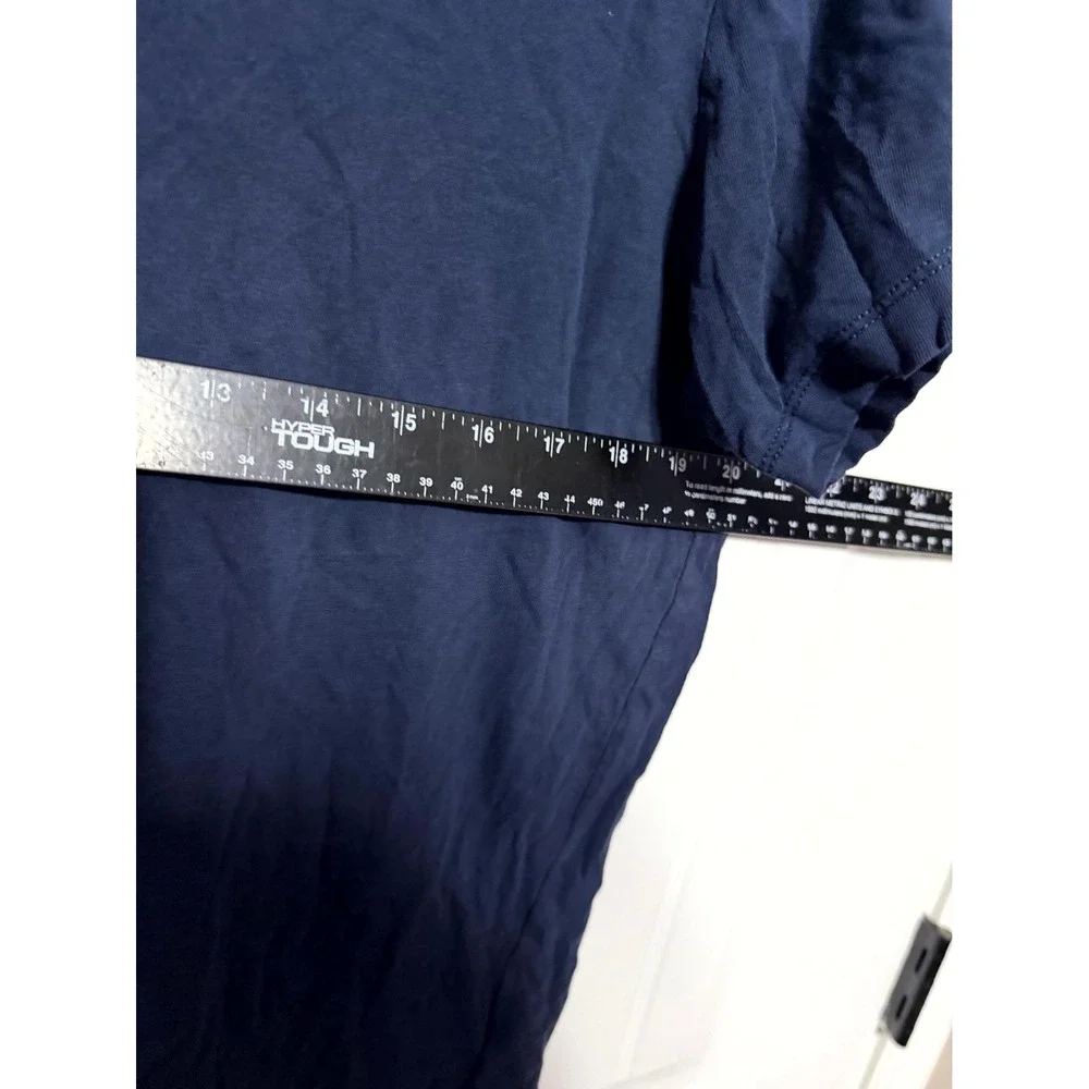 J. Crew Essential Tee Men Large Navy Blue Short Sleeve Cotton T-Shirt